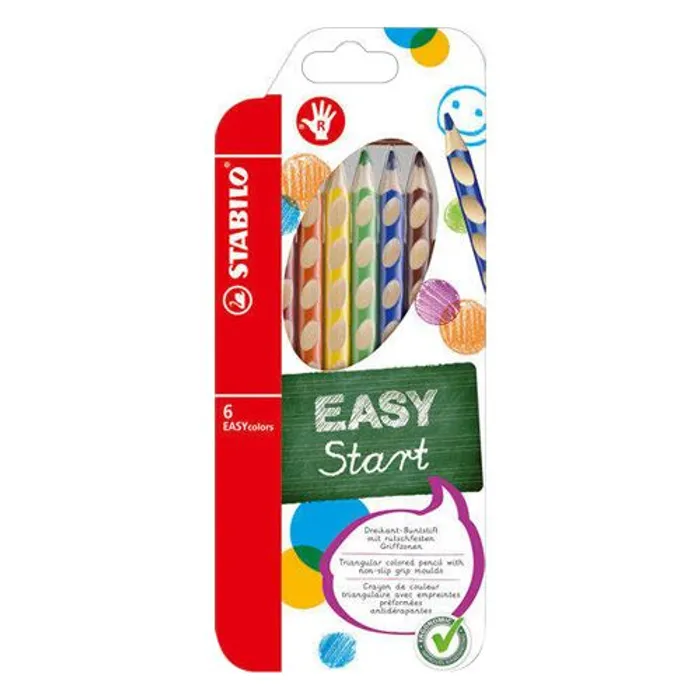 Hlavný obrázok produktu Pastelky pro praváky - STABILO EASYcolors - 6 ks sada