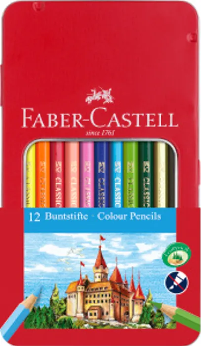 Hlavný obrázok produktu Pastelky šestihranné, dárkový boy 12ks Faber Castell (115801)