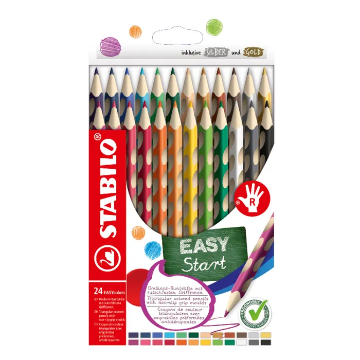 Hlavný obrázok produktu Pastelky STABILO EASYcolors pro praváky - 24 ks sada