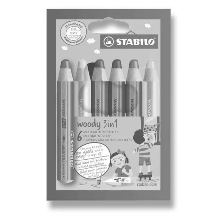 Hlavný obrázok produktu Pastelky Stabilo Woody 3 in 1 6 barev