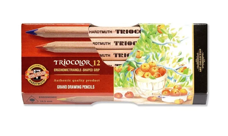 Hlavný obrázok produktu Pastelky trojhranné 3152 natural 12 barev