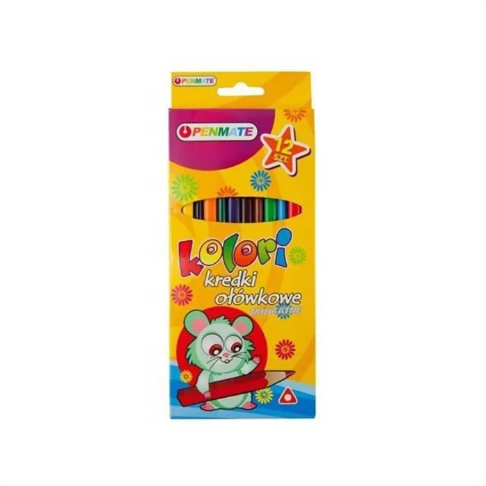 Hlavný obrázok produktu Pastelky trojhranné Penmate 12 ks