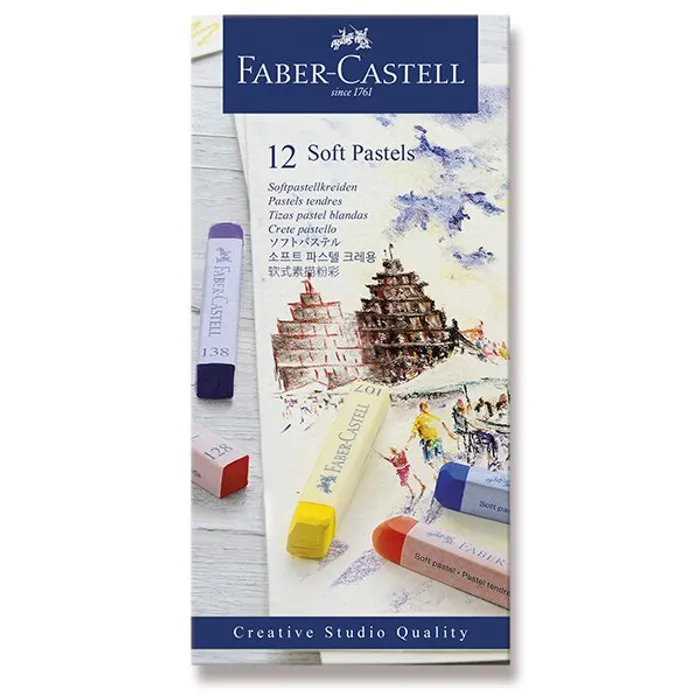 Hlavný obrázok produktu Pastelové křídy Faber-Castell 12 barev