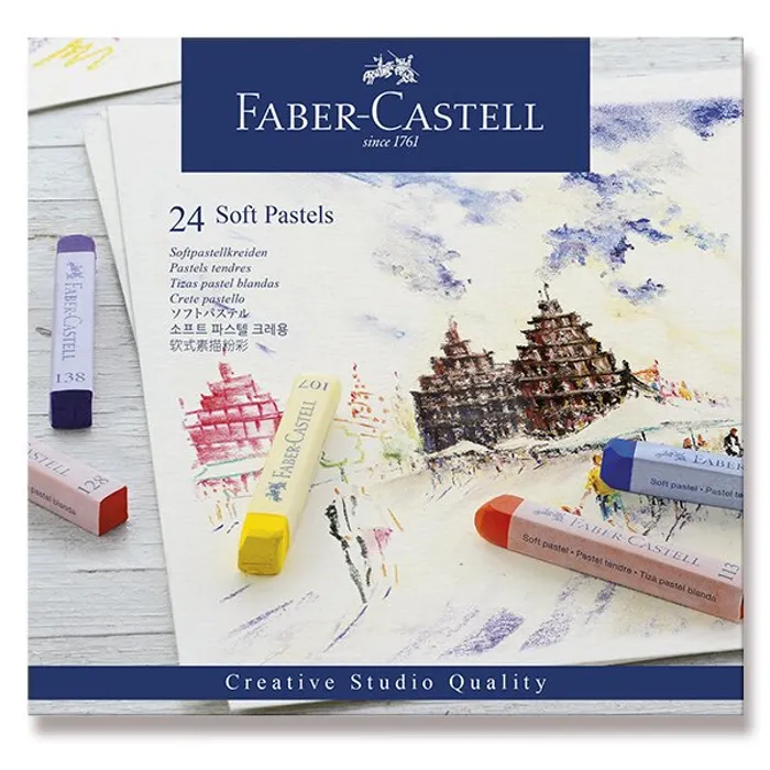 Hlavný obrázok produktu Suché křídy, pap.krabička 24ks  Faber Castell 128324