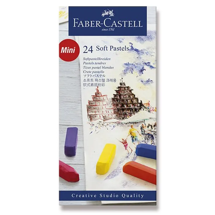 Hlavný obrázok produktu Pastelové křídy Faber-Castell Mini 24 barev