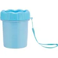 PAW CLEANER - kalíšok na čistenie labiek, silikón/plast, modrá S-M