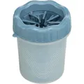 PAW CLEANER - kalíšok na čistenie labiek, silikón/plast, modrá S-M