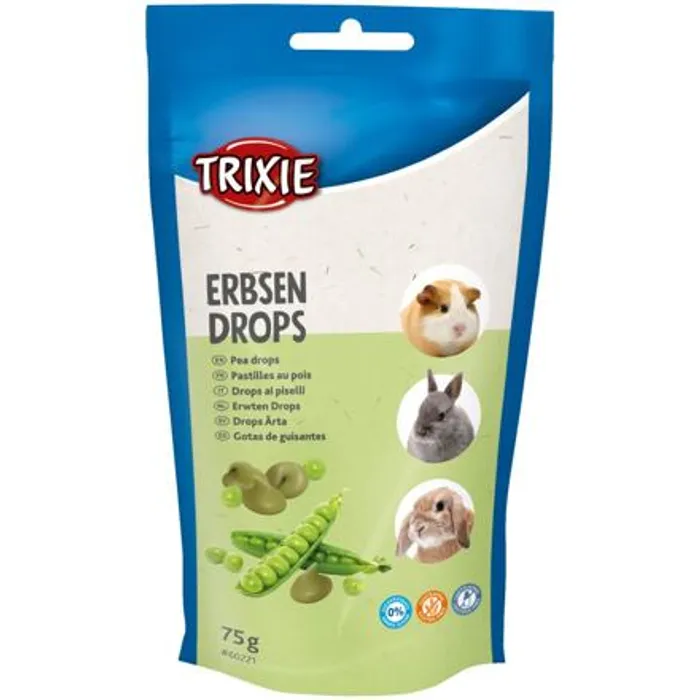 Hlavný obrázok produktu PEA DROPS - hráškové dropsy, pamlsek pro hlodavce, 75 g