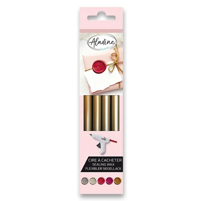 Hlavný obrázok produktu Pečetní vosk Aladine - 4 kusy zlatý