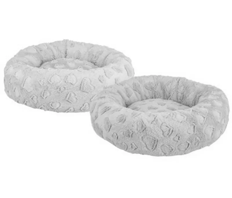 Hlavný obrázok produktu Pelech AMOROSA, kulatý s okrajem, 50 cm, béžová/starorůžová - LIMITOVANÁ NABÍDKA