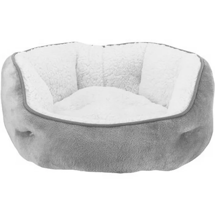 Hlavný obrázok produktu Pelech kulatý COSMA s kožešinou 60 cm, hnědo/béžový