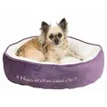 Ďalší obrázok produktu Pelech okrúhly PET´S HOME 50 cm fialovo/krémový - DOPREDAJ