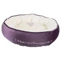 Pelech okrúhly PET´S HOME 50 cm fialovo/krémový - DOPREDAJ