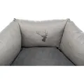 Ďalší obrázok produktu Pelech LENI okrúhly s vysokým okrajom, o 55 cm, piesková/sivá