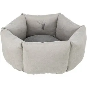 Pelech LENI okrúhly s vysokým okrajom, o 55 cm, piesková/sivá