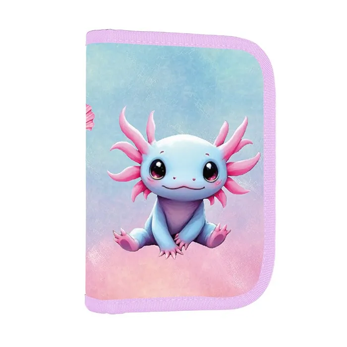 Hlavný obrázok produktu Penál 1 p. 2 chlopně, prázdný Axolotl