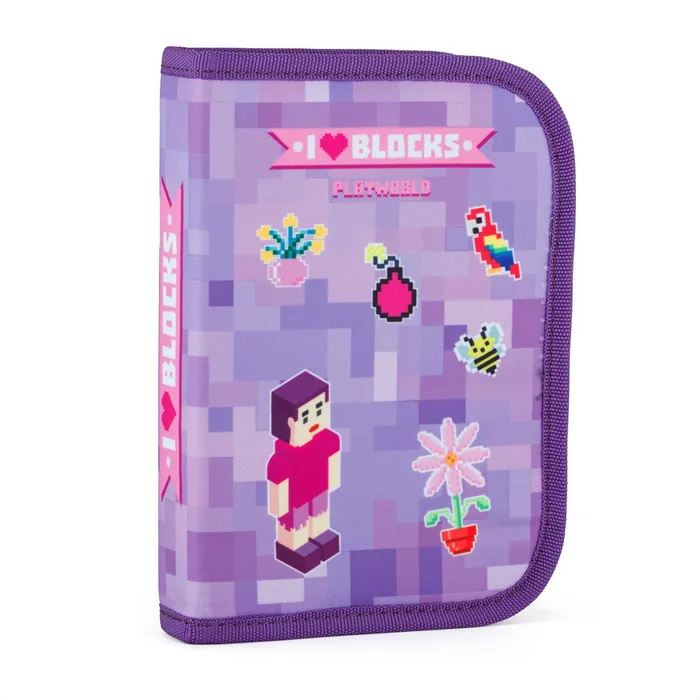 Hlavný obrázok produktu Penál 1 p. 2 chlopně, prázdný Playworld Girl