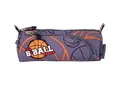 Penál "B Ball", šedý-oranžový, zips, PULSE