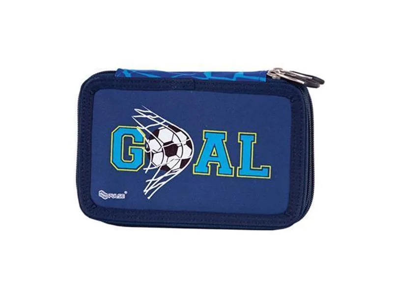 Hlavný obrázok produktu Penál "Blue Goal", modrá, dvoupatrový, PULSE