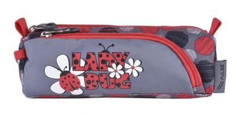 Hlavný obrázok produktu Penál "Lady Bug", šedá-růžová, zip, PULSE