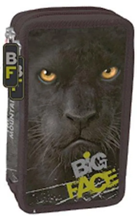 Hlavný obrázok produktu Penál "Mountain Big Face" panter, dvoupatrový, vybavený, UNIPAP