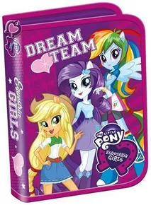 Penál "My Little Pony Equestria Girls", 2 priehradky, na zip, UNIPAP