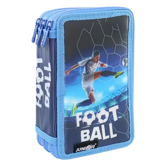 Hlavný obrázok produktu Penál plátěný plný - 3 patrový, 31 dílný - Seria 4 - Football 2