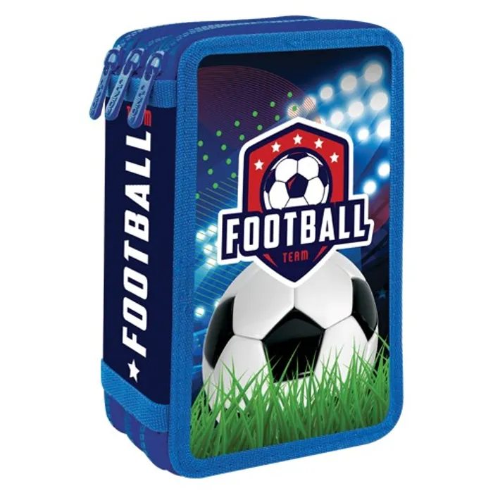 Hlavný obrázok produktu Penál plátěný plný - 3 patrový, 43 dílný - Serie 5 - Football Team