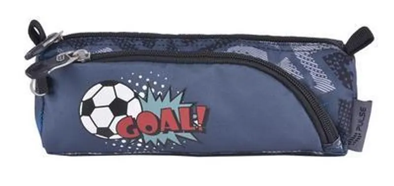 Hlavný obrázok produktu Penál "Score A Goal", šedá-růžová, zip, PULSE