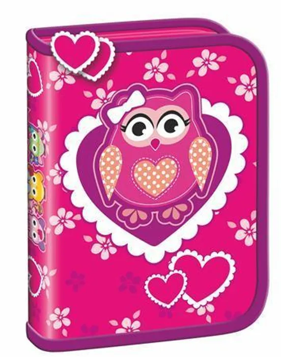 Hlavný obrázok produktu Penál "Sova", 2 klopy, na zip, UNIPAP