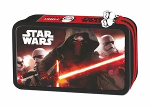 Penál "Star Wars Episode 7", dvojposchodový, vybavený UNIPAP, červený