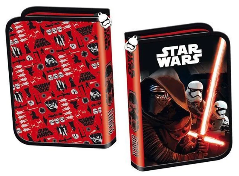 Hlavný obrázok produktu Penál "Star Wars Episode7", 2 klopy, na zip, UNIPAP, červený