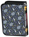 Penál "Tajný život domácich miláčikov", šedá, 2 priehradky, na zips, UNIPAP
