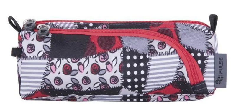 Hlavný obrázok produktu Penál "Teens Red Patch", červená-šedá, PULSE