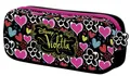 Penál "Violetta", s prednou kapsou, na zip, UNIPAP, čierny