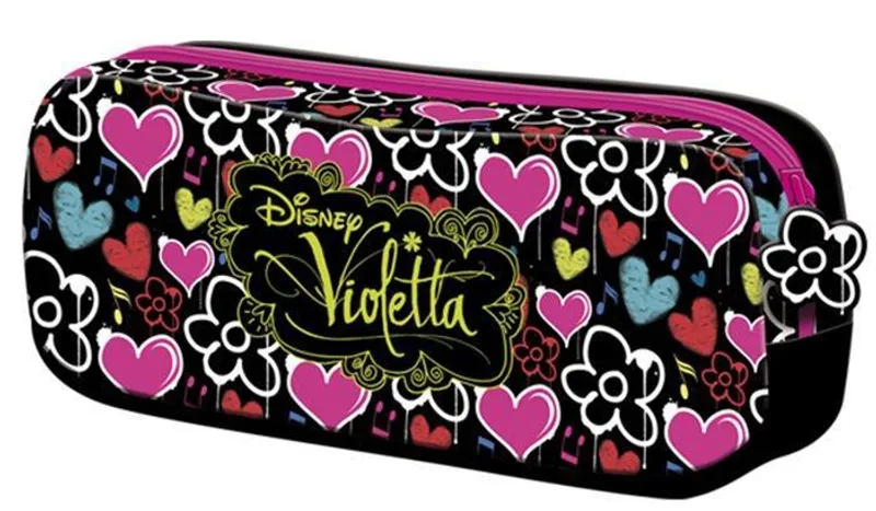 Hlavný obrázok produktu Penál "Violetta", s přední kapsou, na zip, UNIPAP,černý