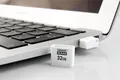 Pendrive, 32 GB, USB 2.0, 20/5 Mb/s, mini, GOODRAM „UPI2“, biela