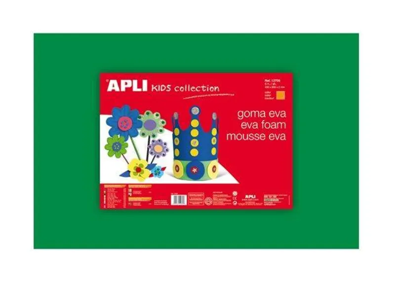 Hlavný obrázok produktu Pěnová guma "Eva sheets", zelená, 400x600 mm, APLI