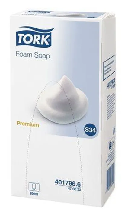Hlavný obrázok produktu Pěnové mýdlo, sensitive, TORK 470022 "Premium", perlové bílá