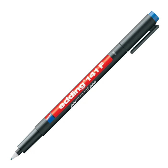 Hlavný obrázok produktu Permanentní popisovač "141 F", modrá, OHP, 0,6mm, EDDING