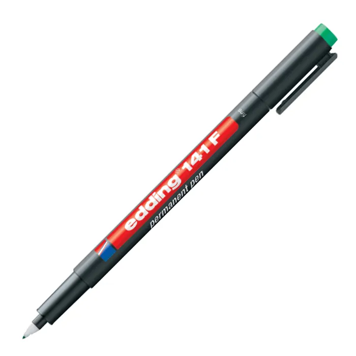 Hlavný obrázok produktu Permanentní popisovač "141 F", zelená, OHP, 0,6mm, EDDING