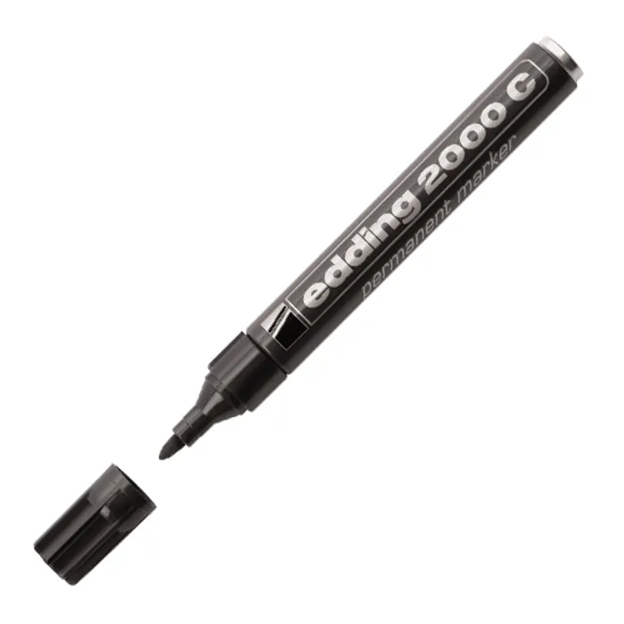 Hlavný obrázok produktu Permanentní popisovač "2000", černý, 1,5-3mm, kuželový hrot, EDDING