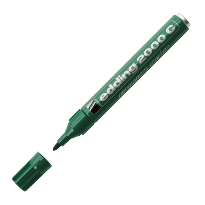 Hlavný obrázok produktu Permanentní popisovač "2000", zelená, 1,5-3mm, kuželový hrot, EDDING