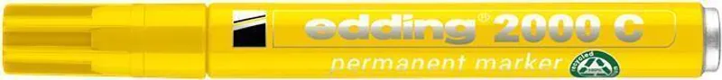 Hlavný obrázok produktu Permanentní popisovač "2000", žlutá, 1,5-3mm, kuželový hrot, EDDING