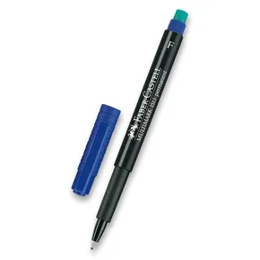 Permanentný popisovač Faber-Castell 1513 F modrý