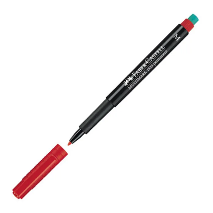 Hlavný obrázok produktu Permanentní popisovač Faber-Castell 1525 M červený