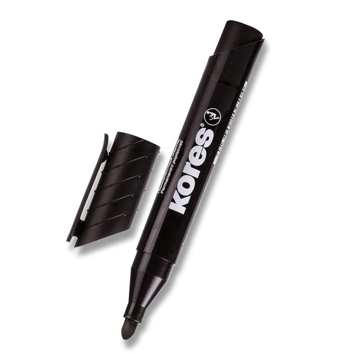Hlavný obrázok produktu Permanentní popisovač Kores K-Marker černý