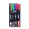 Permanentný popisovač Kores K-Marker sada 6 farieb, tenký hrot M