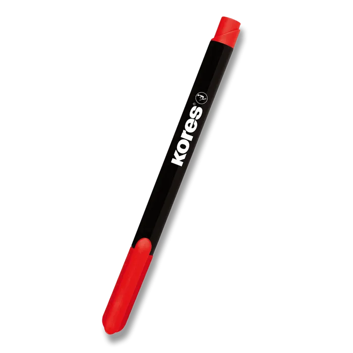 Hlavný obrázok produktu Permanentní popisovač Kores K-Marker tenký červený