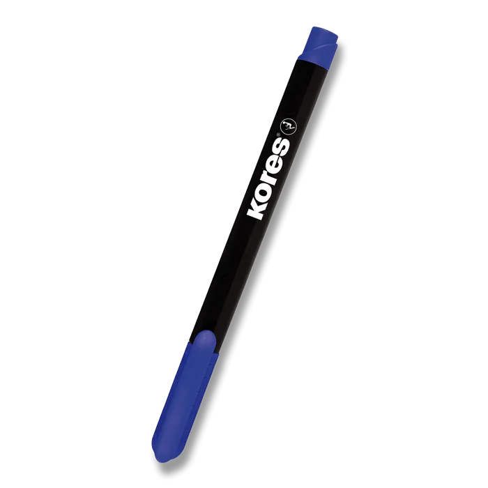 Hlavný obrázok produktu Permanentní popisovač Kores K-Marker tenký modrý